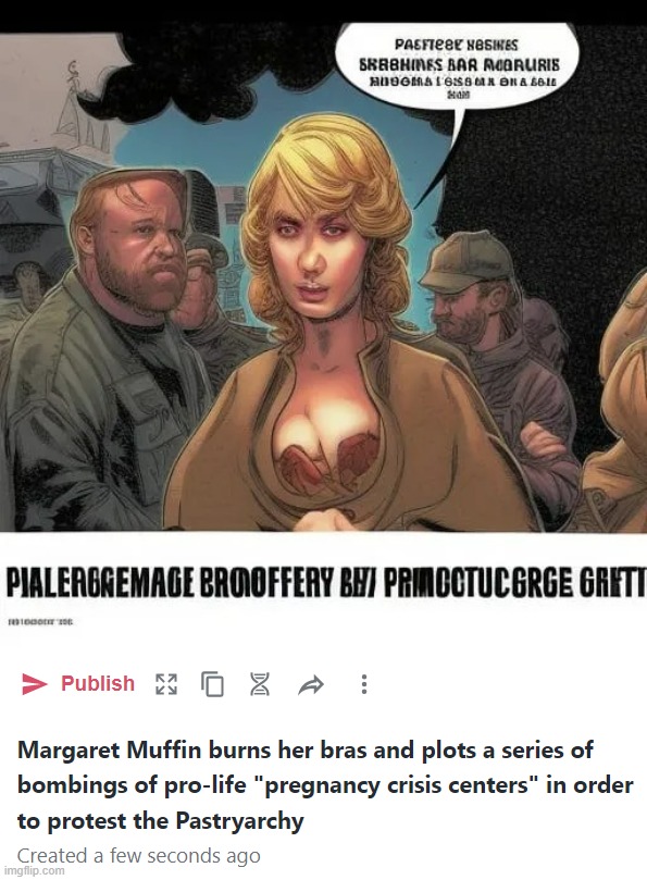 image tagged in margaret muffin burns her bras and plots a series of bombings of | made w/ Imgflip meme maker