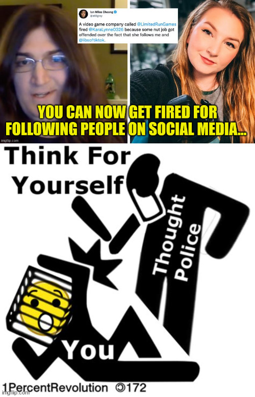 It's called group think tanks for a reason... | image tagged in thought,police | made w/ Imgflip meme maker