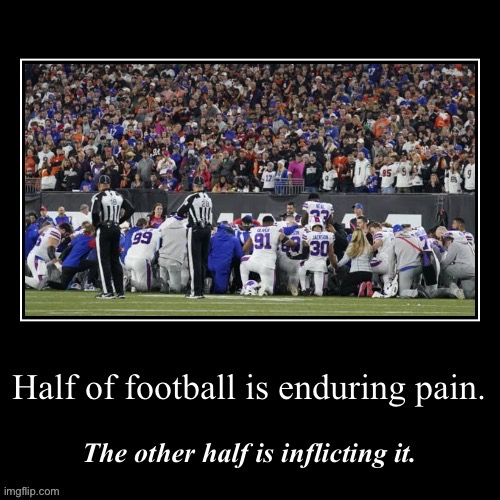 An “ordinary hit.” A stopped heart. Against all odds, a recovery. And the show goes on, because the circus demands it. | image tagged in damar hamlin,nfl,nfl memes,nfl meme,football,nfl football | made w/ Imgflip meme maker