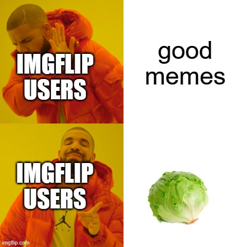 Image Title | good memes; IMGFLIP USERS; IMGFLIP USERS | image tagged in memes,drake hotline bling,why are you reading this | made w/ Imgflip meme maker