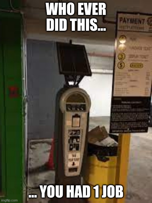why | WHO EVER DID THIS... ... YOU HAD 1 JOB | image tagged in why | made w/ Imgflip meme maker