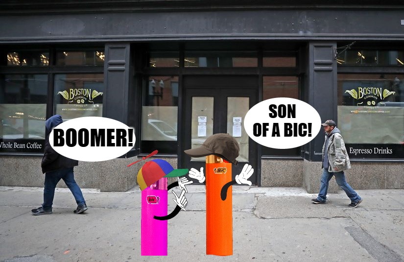 son of a bic! |  SON OF A BIC! BOOMER! | image tagged in ok boomer,bicycle,kewlew | made w/ Imgflip meme maker