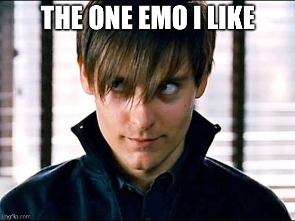 Venom parker | THE ONE EMO I LIKE | image tagged in venom parker | made w/ Imgflip meme maker