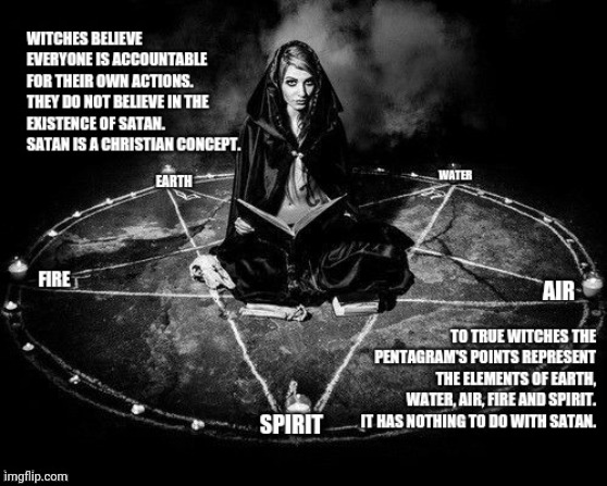 Witches Don't Believe In the Existence of Satan. You've Been Manipulated ... Again | image tagged in memes,repost,witches,witch,satan,that's not how any of this works | made w/ Imgflip meme maker