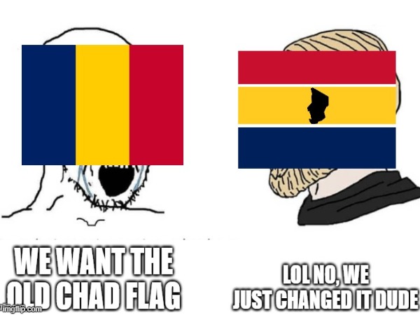 new flag for chad | image tagged in chad | made w/ Imgflip meme maker