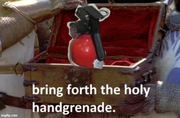 Bring forth the holy hand grenade | image tagged in bring forth the holy hand grenade | made w/ Imgflip meme maker