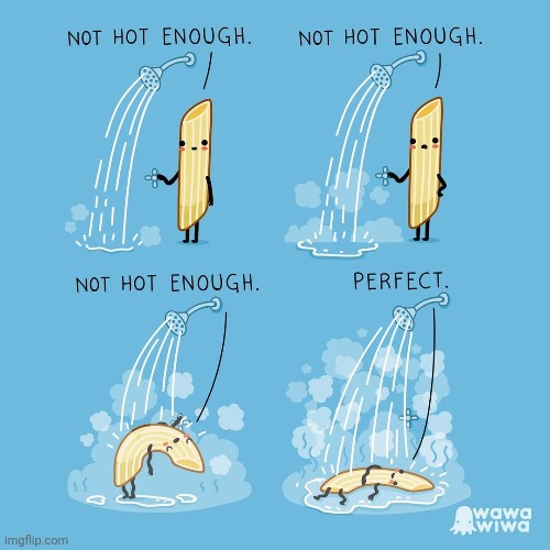 The pasta shower | image tagged in pasta,shower,comics,comics/cartoons,comic,showering | made w/ Imgflip meme maker