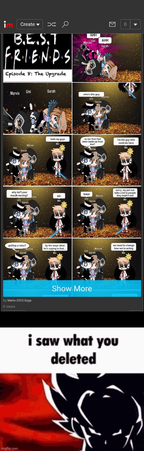 image tagged in i saw what you deleted | made w/ Imgflip meme maker