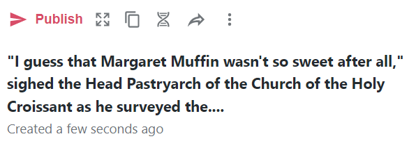 "I guess that Margaret Muffin wasn't so sweet after all," sighed Blank Meme Template