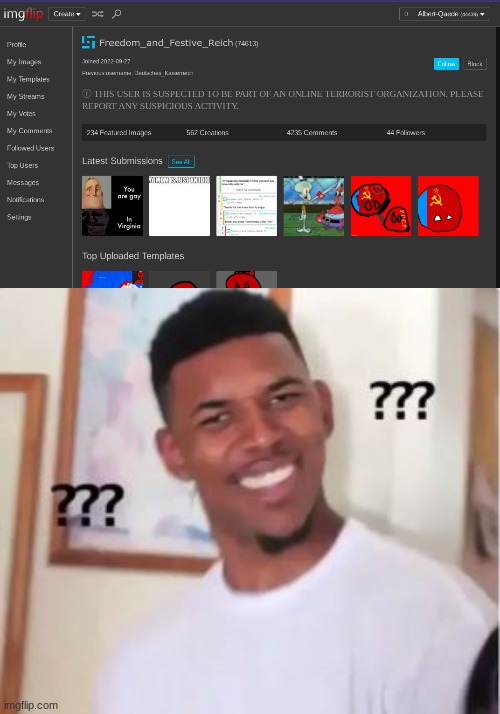 An Investigation | image tagged in memes,funny,nick young,spam,terrorist,organization | made w/ Imgflip meme maker