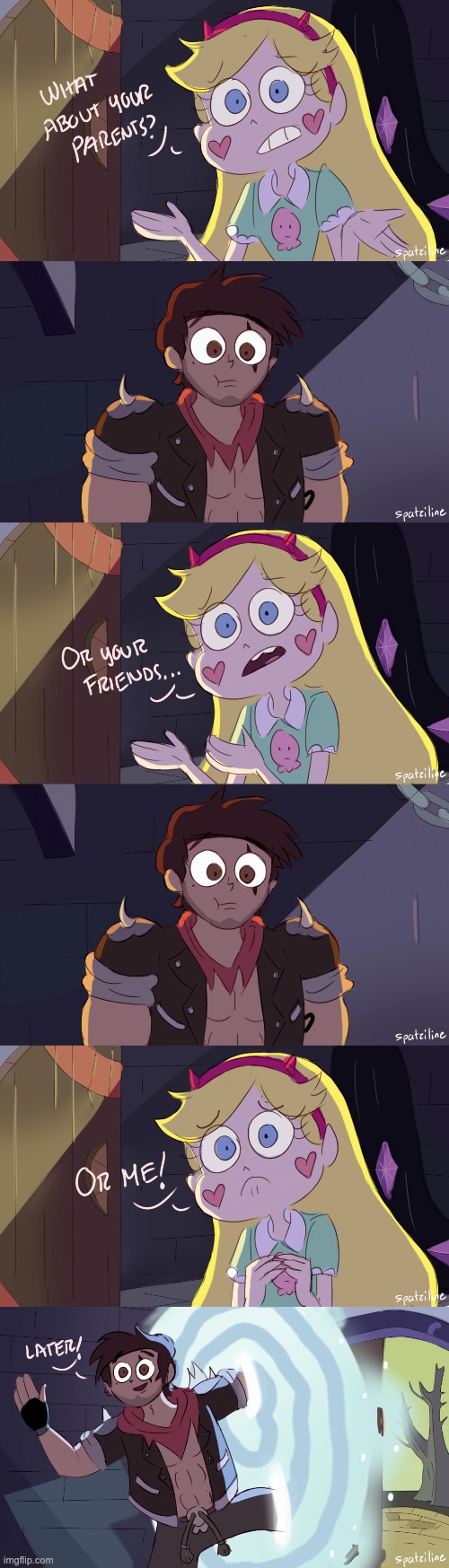 Spatziline - This literally happened | image tagged in comic,svtfoe,star vs the forces of evil,comics,comics/cartoons,memes | made w/ Imgflip meme maker