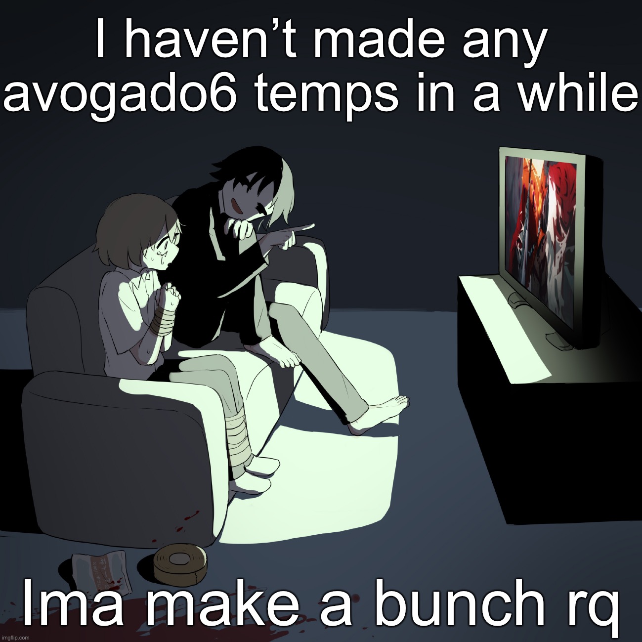 Avogado6 depression | I haven’t made any avogado6 temps in a while; Ima make a bunch rq | image tagged in avogado6 depression | made w/ Imgflip meme maker