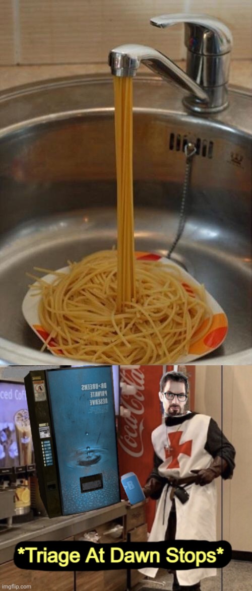 Spaghetti sink | image tagged in triage at dawn stops,spaghetti,sink,cursed image,pasta,memes | made w/ Imgflip meme maker