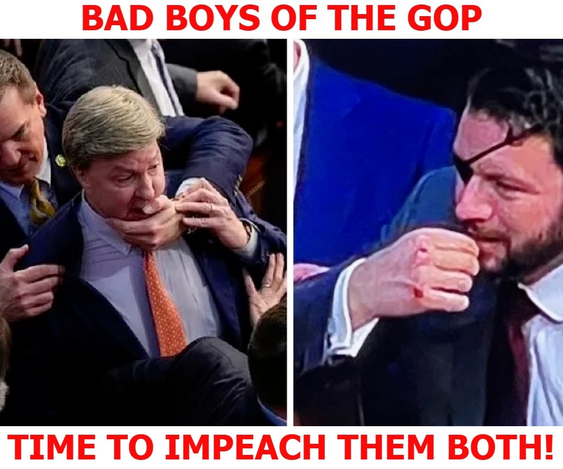 Bad Boys of the GOP: Time to Impeach Them BOTH! | image tagged in impeach mike rogers,impeach dan crenshaw,tantrums,unfit unqualified dangerous | made w/ Imgflip meme maker