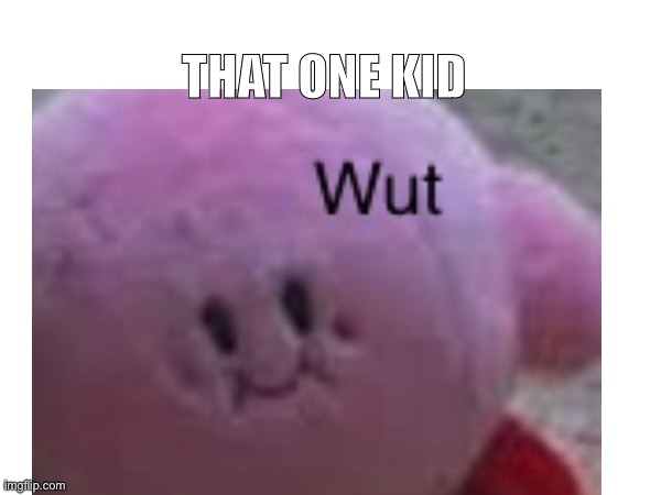 :| | THAT ONE KID | image tagged in funny | made w/ Imgflip meme maker
