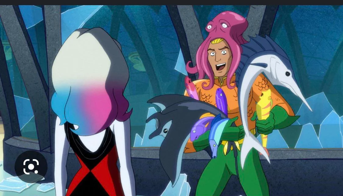 Aqua Man (Harley Quinn) Hands Full Excited Blank Meme Template