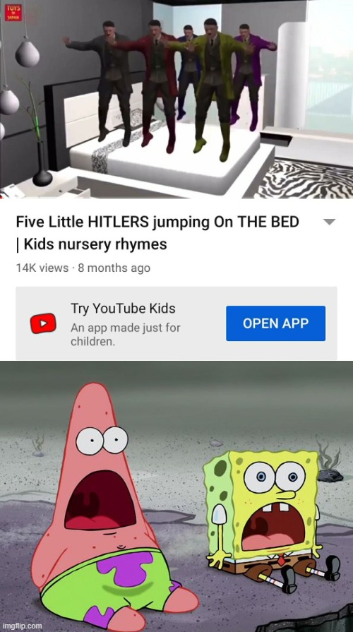 wth | image tagged in five little hitlers jumping on the bed | made w/ Imgflip meme maker