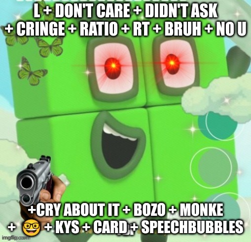 Free to use card(Not meant to hurt the viewer) | L + DON'T CARE + DIDN'T ASK + CRINGE + RATIO + RT + BRUH + NO U; +CRY ABOUT IT + BOZO + MONKE +  🤓 + KYS + CARD + SPEECHBUBBLES | image tagged in fbi | made w/ Imgflip meme maker