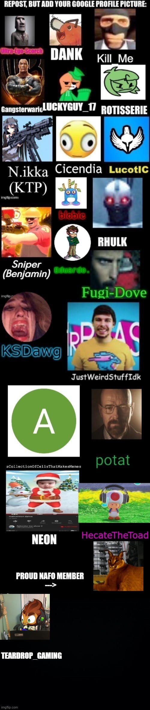 TEARDROP_GAMING | image tagged in black background | made w/ Imgflip meme maker