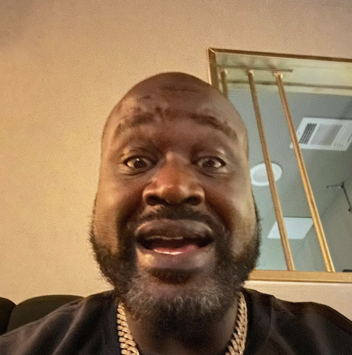 High Quality Excited Shaq Blank Meme Template