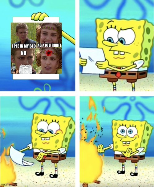 Spongebob Burning Paper | image tagged in spongebob burning paper | made w/ Imgflip meme maker