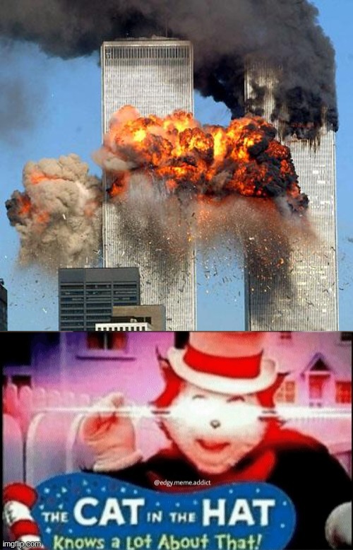 image tagged in 9/11,cat in the hat knows alot about that | made w/ Imgflip meme maker
