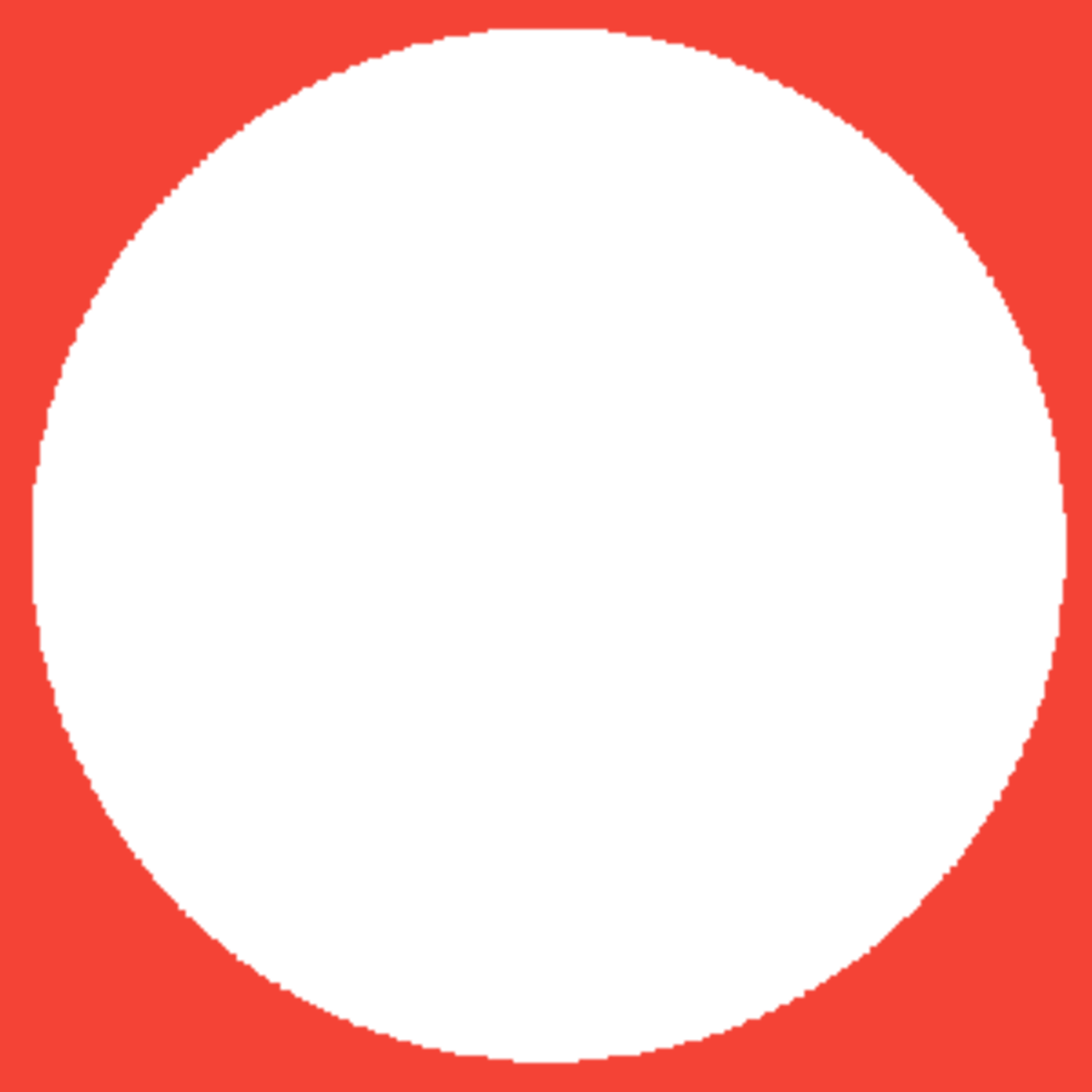 High Quality Circulo rojo recorte Blank Meme Template