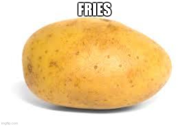 Potato | FRIES | image tagged in potato | made w/ Imgflip meme maker