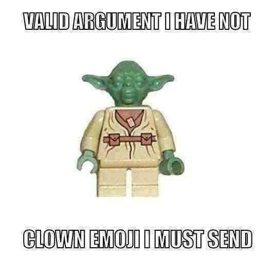 yoda clown emoji Blank Meme Template