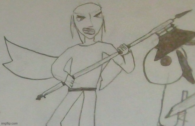 fun fact: zoras have launchable arm fins they can use to kill enemies, they're extremely strong and can break almost anything | image tagged in jake with a battleaxe | made w/ Imgflip meme maker