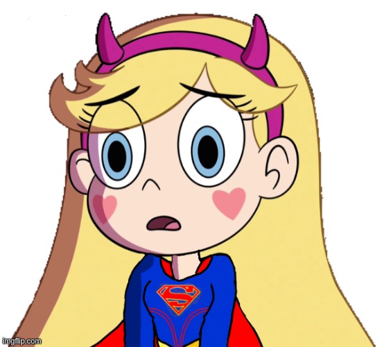 Clever title, But i made this | image tagged in fanart,supergirl,memes,star vs the forces of evil,svtfoe,star butterfly | made w/ Imgflip meme maker