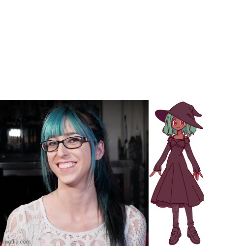 Do you think Erika Harlacher would work as a voice actor for Inkmatas | made w/ Imgflip meme maker
