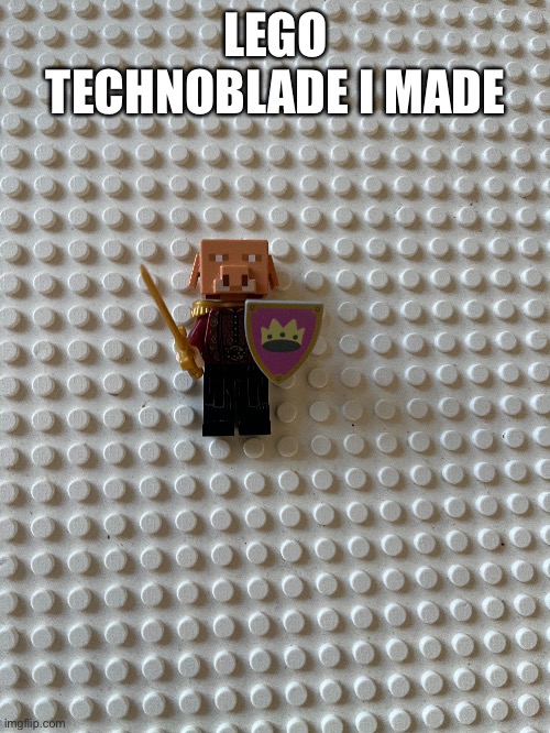 LEGO TECHNOBLADE I MADE | image tagged in technoblade | made w/ Imgflip meme maker