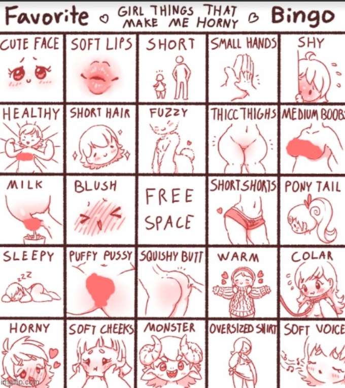 Horny bingo Blank Meme Template