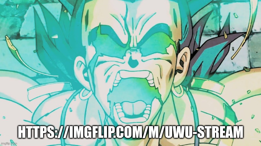 https://imgflip.com/m/UwU-stream | HTTPS://IMGFLIP.COM/M/UWU-STREAM | image tagged in dbz broly transforming | made w/ Imgflip meme maker