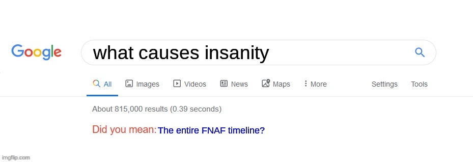 matpat ._. | what causes insanity; The entire FNAF timeline? | image tagged in did you mean,fnaf,matpat | made w/ Imgflip meme maker