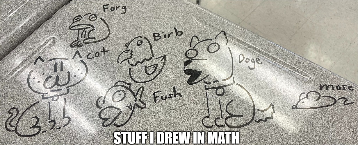 :) | STUFF I DREW IN MATH | made w/ Imgflip meme maker