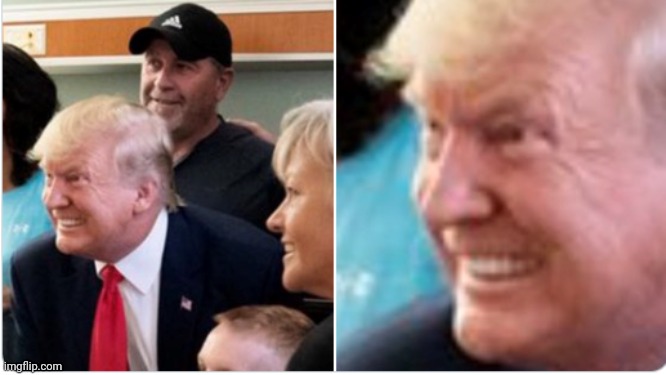 Trump Creepy Smile | image tagged in trump creepy smile | made w/ Imgflip meme maker