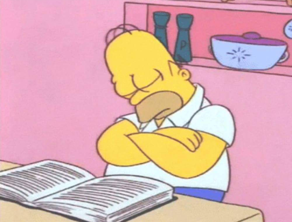 Homero durmiendo Blank Meme Template