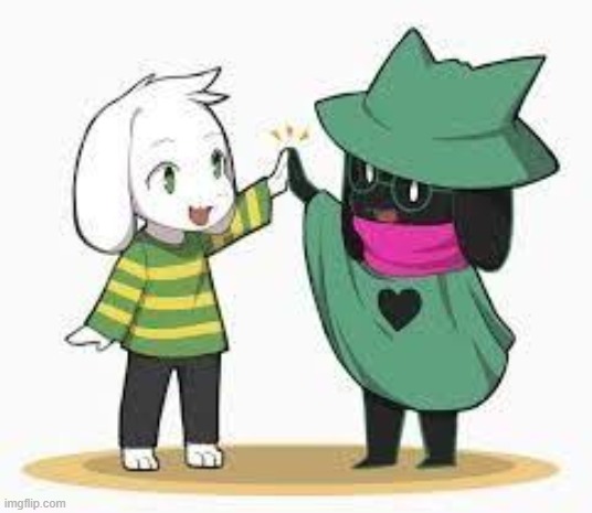 asriel and ralsei | image tagged in asriel and ralsei | made w/ Imgflip meme maker