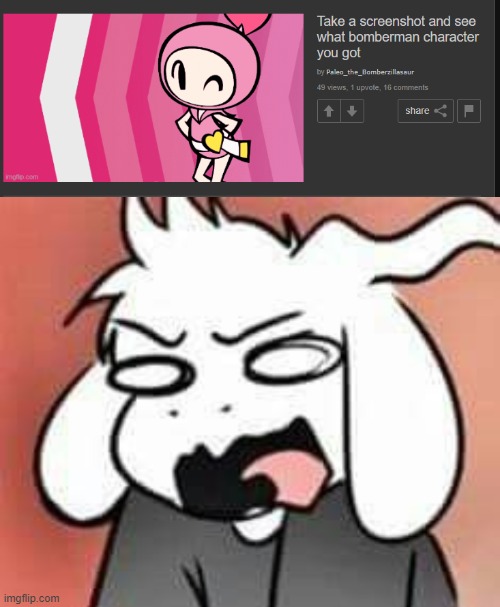 why must the universe keep implying I'm a femboy | image tagged in asriel scream | made w/ Imgflip meme maker