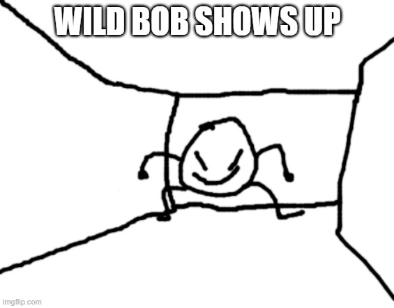 .... | WILD BOB SHOWS UP | image tagged in bob in the hall | made w/ Imgflip meme maker
