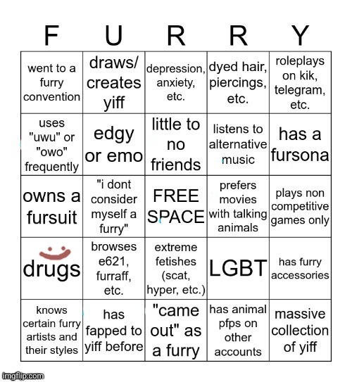 ew bingo | made w/ Imgflip meme maker