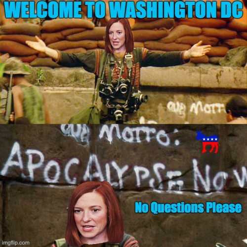 Jen knows they have only the best Motto, No one has ever had a Better One | WELCOME TO WASHINGTON DC; No Questions Please | made w/ Imgflip meme maker