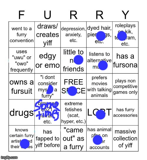 Furry Bingo V2 | image tagged in furry bingo v2 | made w/ Imgflip meme maker