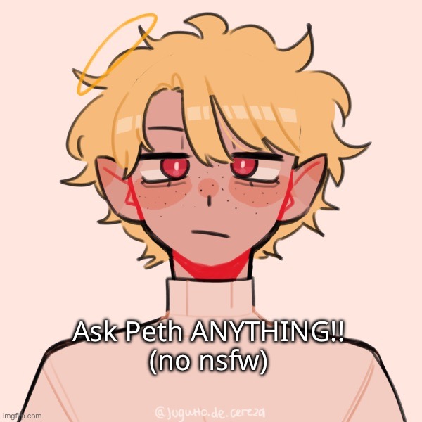 :D | Ask Peth ANYTHING!!
(no nsfw) | made w/ Imgflip meme maker