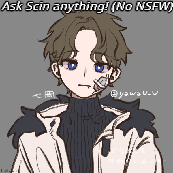 Ask Scin anything! (No NSFW) | made w/ Imgflip meme maker