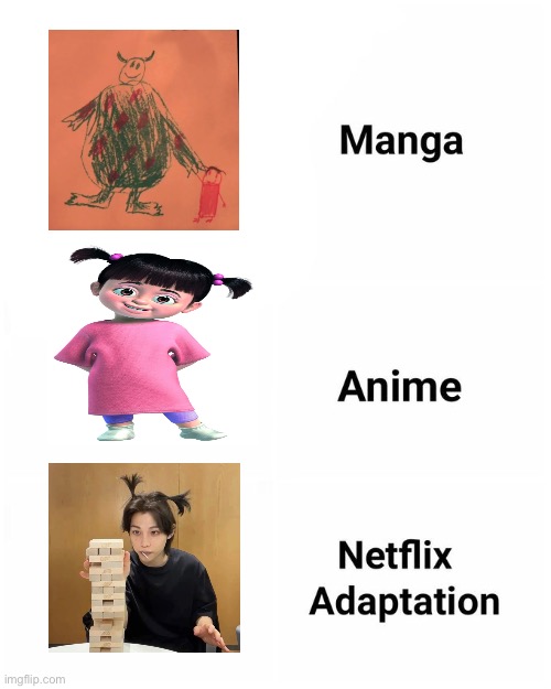 Some K-pop guy | image tagged in netflix adaptation | made w/ Imgflip meme maker