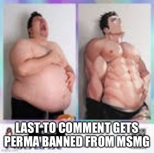 (mod note: You can't get banned if you don't comment) | LAST TO COMMENT GETS PERMA BANNED FROM MSMG | image tagged in nikocado anime | made w/ Imgflip meme maker