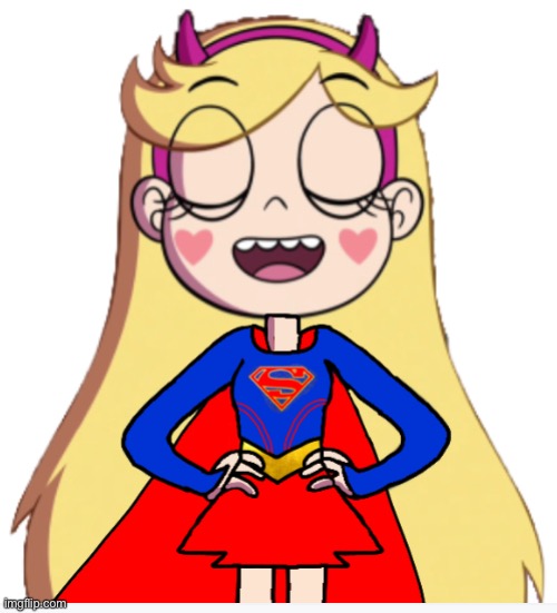 Clever title  | image tagged in supergirl,fanart,star butterfly,star vs the forces of evil,svtfoe,memes | made w/ Imgflip meme maker